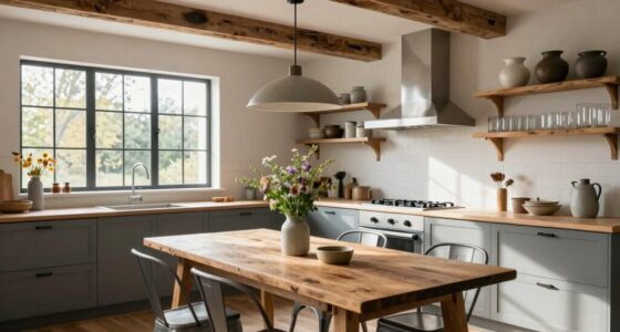 blend rustic with contemporary