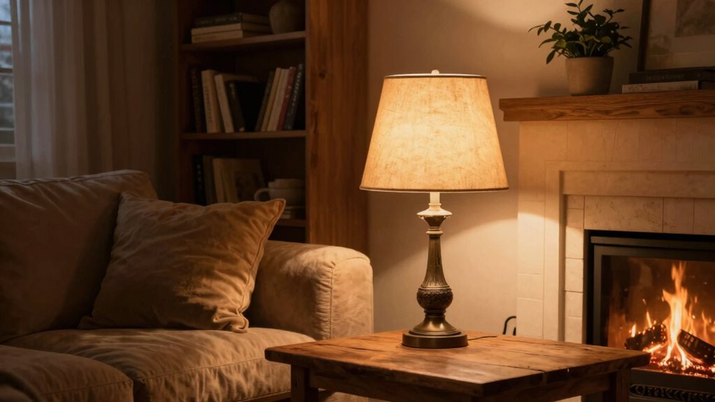 choosing cozy warm lighting