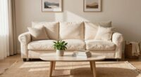 clutter free cozy living room