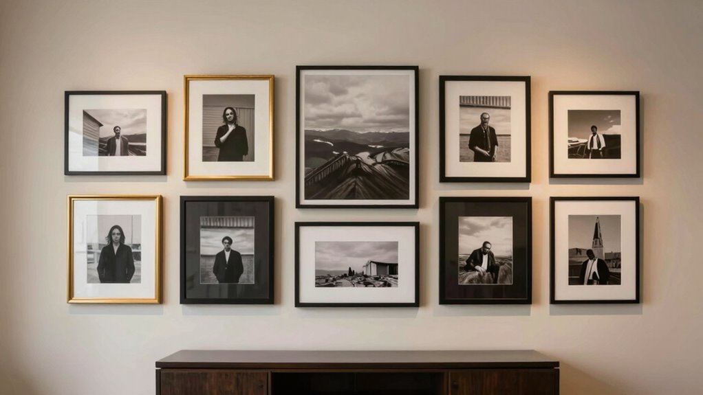 cohesive balanced gallery arrangement