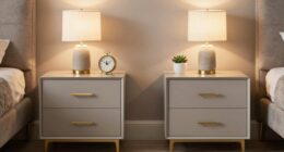 coordinated nightstand styling