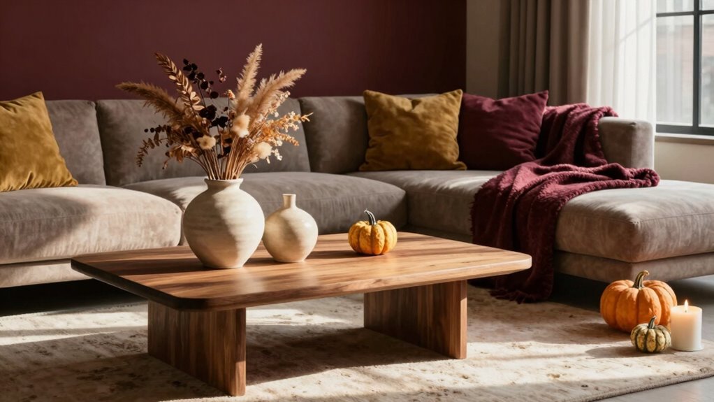 cozy autumn decor accents