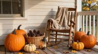 cozy autumn porch decorations