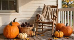 cozy autumn porch decorations