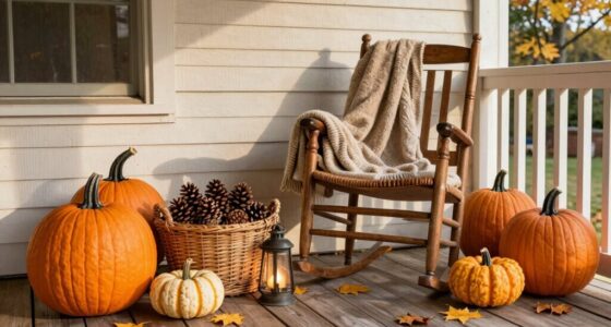 cozy autumn porch decorations