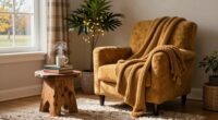 cozy fall and winter reading space