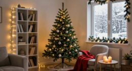 cozy festive apartment decorations