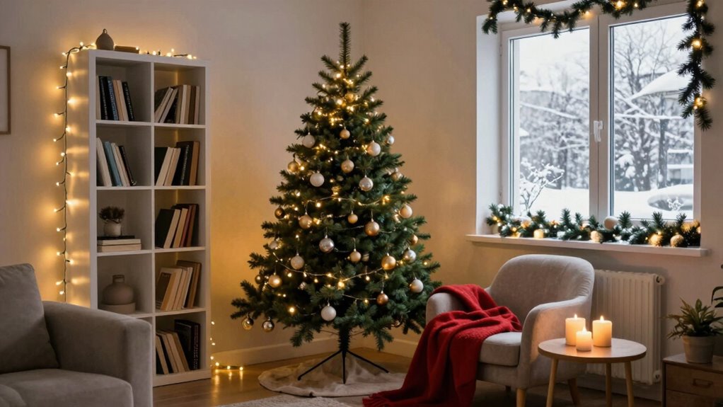 cozy festive apartment decorations