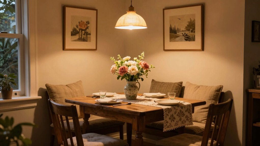 cozy functional dining transformation