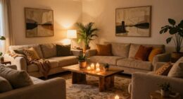cozy furnishings and layout