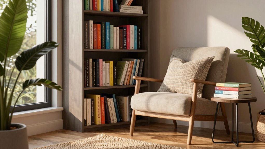 cozy inviting home library