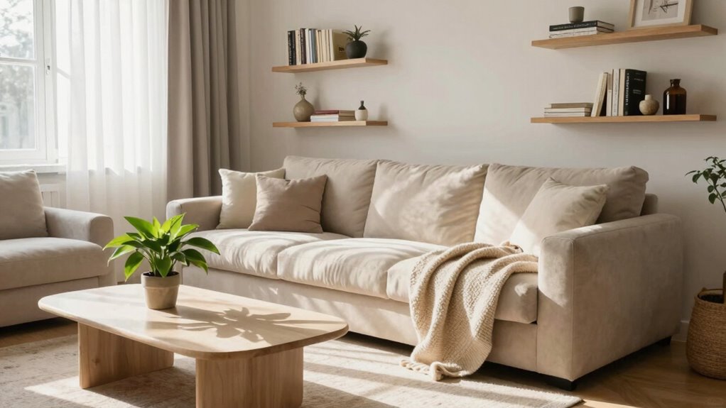cozy minimalist living room