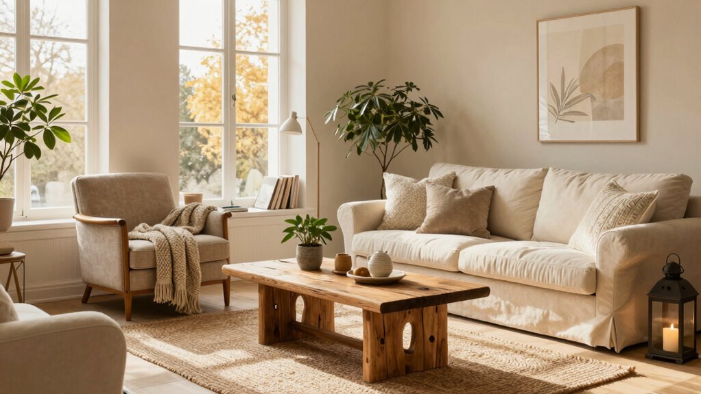 cozy scandinavian living spaces