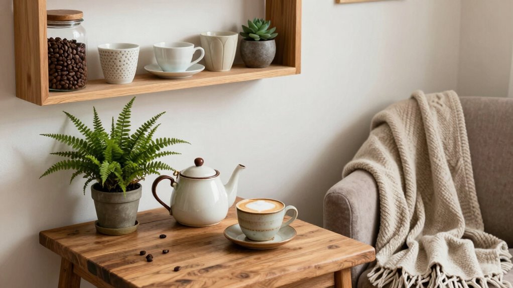 cozy stylish coffee nook