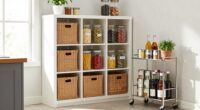 create a makeshift storage area