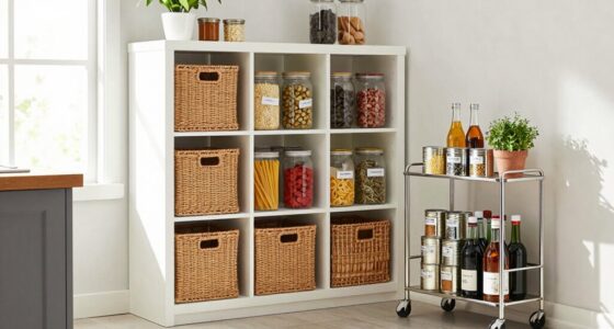 create a makeshift storage area