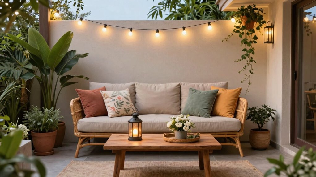 create cozy outdoor space