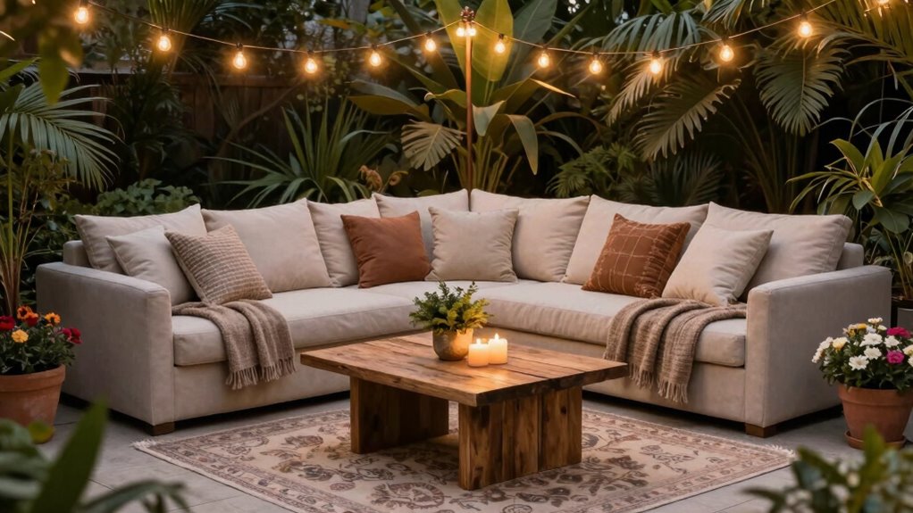 create inviting outdoor seating