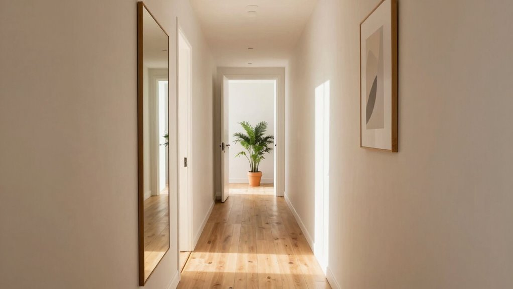 create spacious hallway illusions