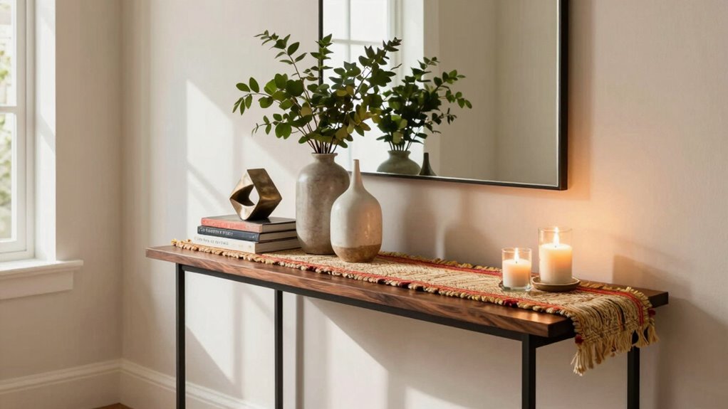 decorate console table elegantly