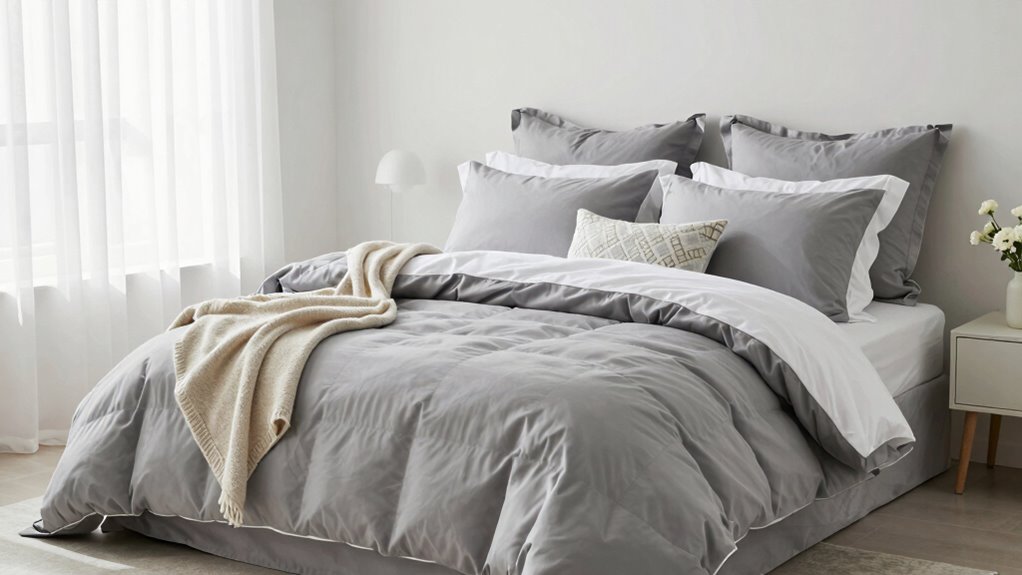designer inspired bed styling