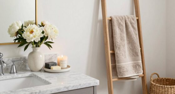 effective bathroom accessory layering