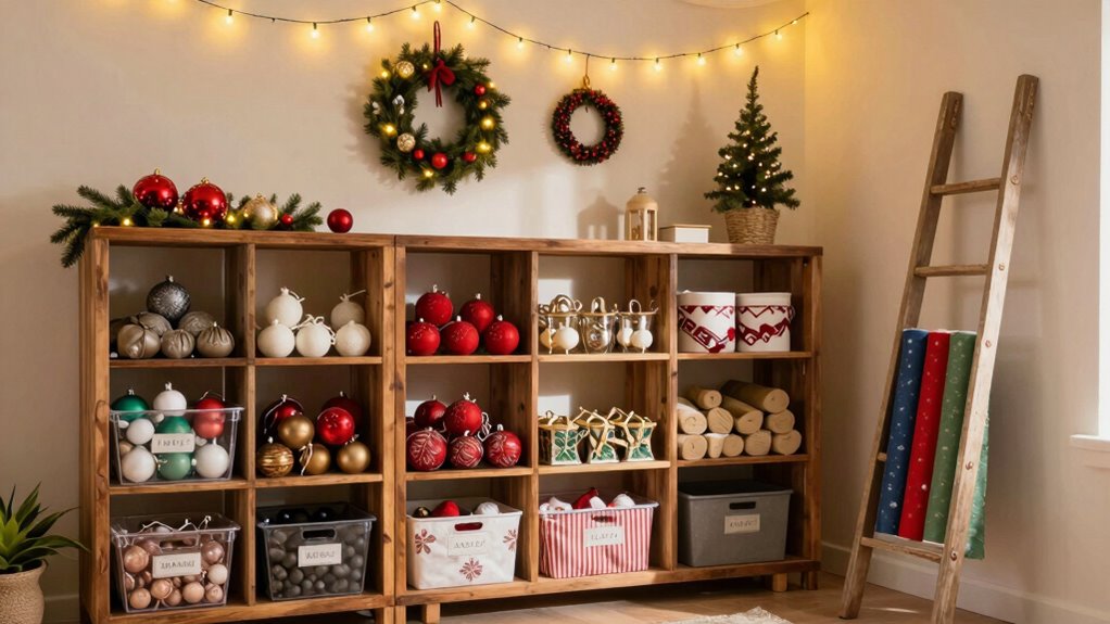 efficient seasonal decor organization