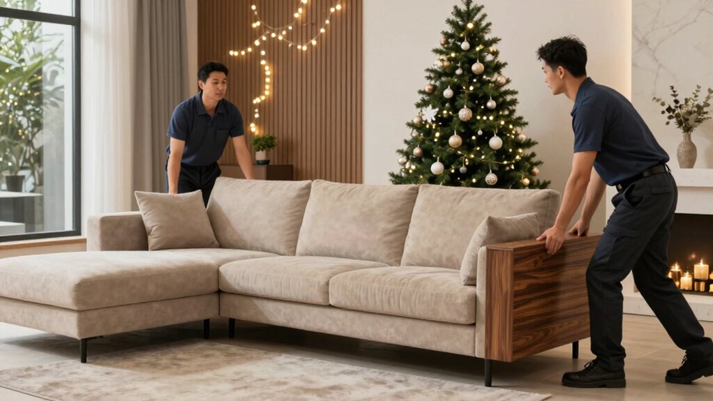 effortless holiday furniture arrangements