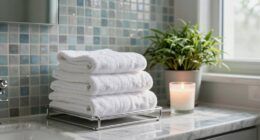 elegant bathroom decor layers