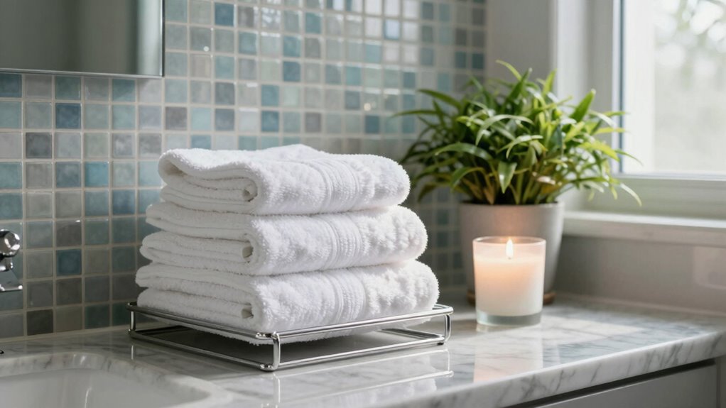 elegant bathroom decor layers