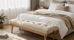 enhance bedroom with bench