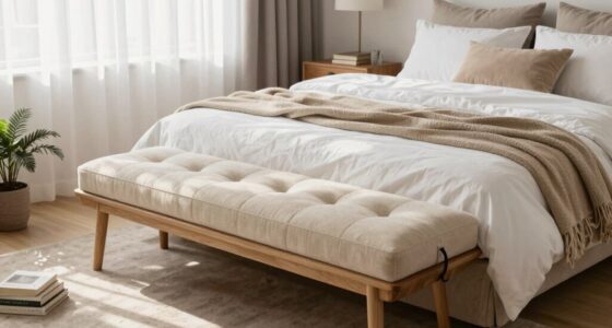 enhance bedroom with bench