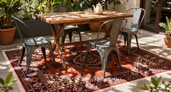 enhancing patio with outdoor rugs