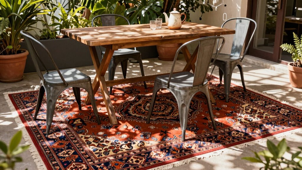 enhancing patio with outdoor rugs