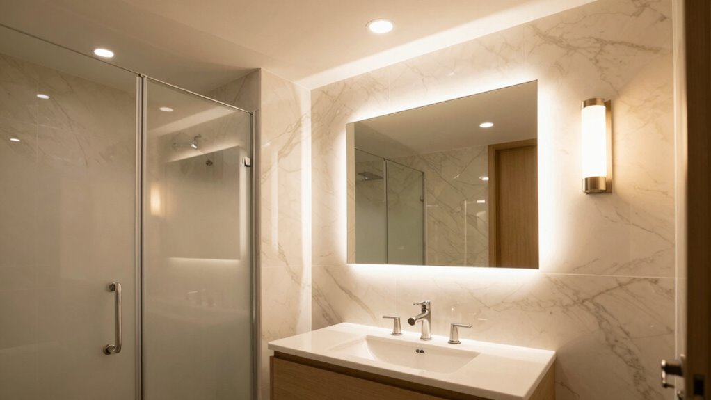 flattering and functional bathroom lighting