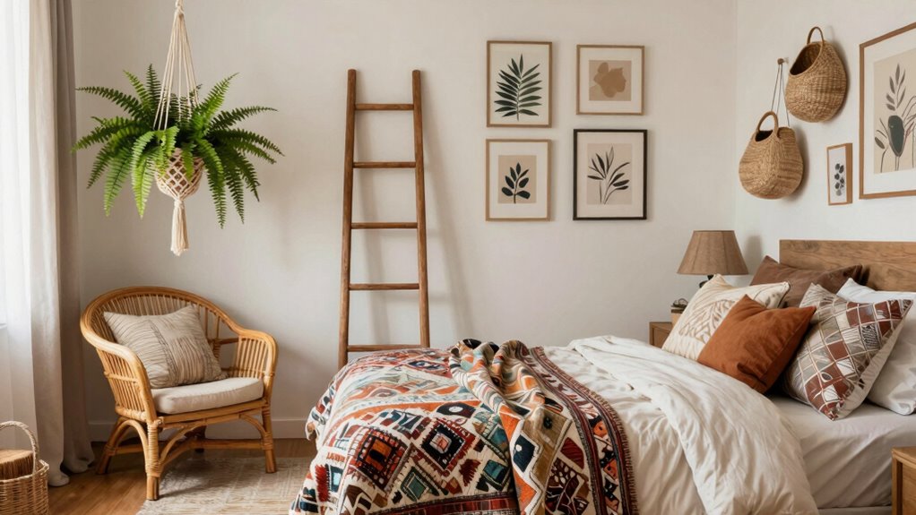 intentional boho bedroom design