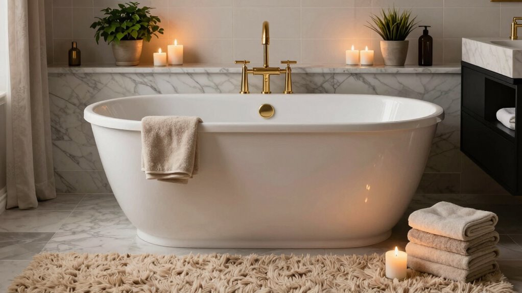 layered personalized bathroom decor