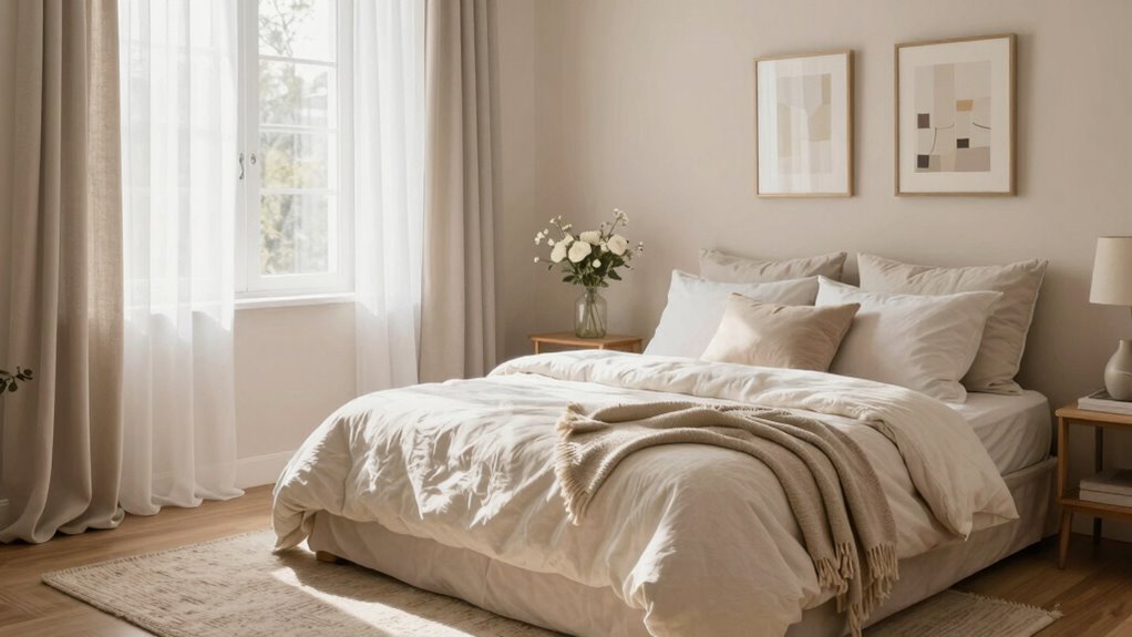 luxurious linens cozy lighting