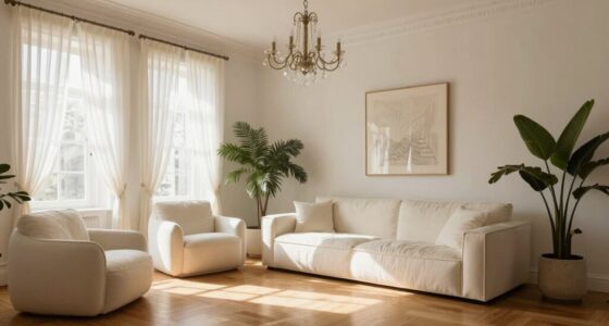 luxurious warm white interiors