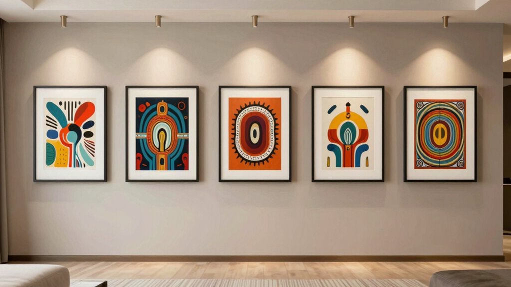 optimal art hanging guidelines