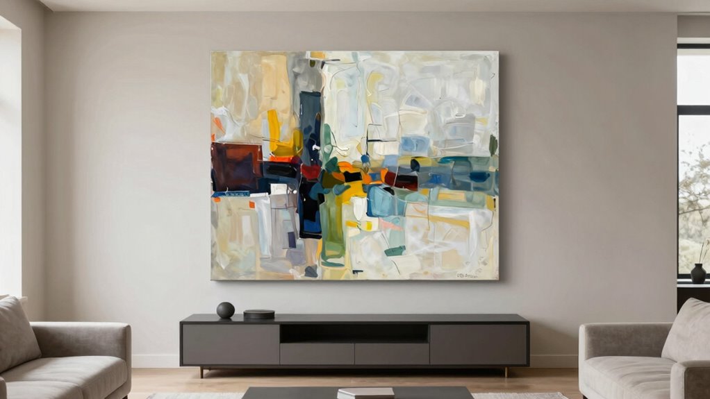 optimal art hanging height