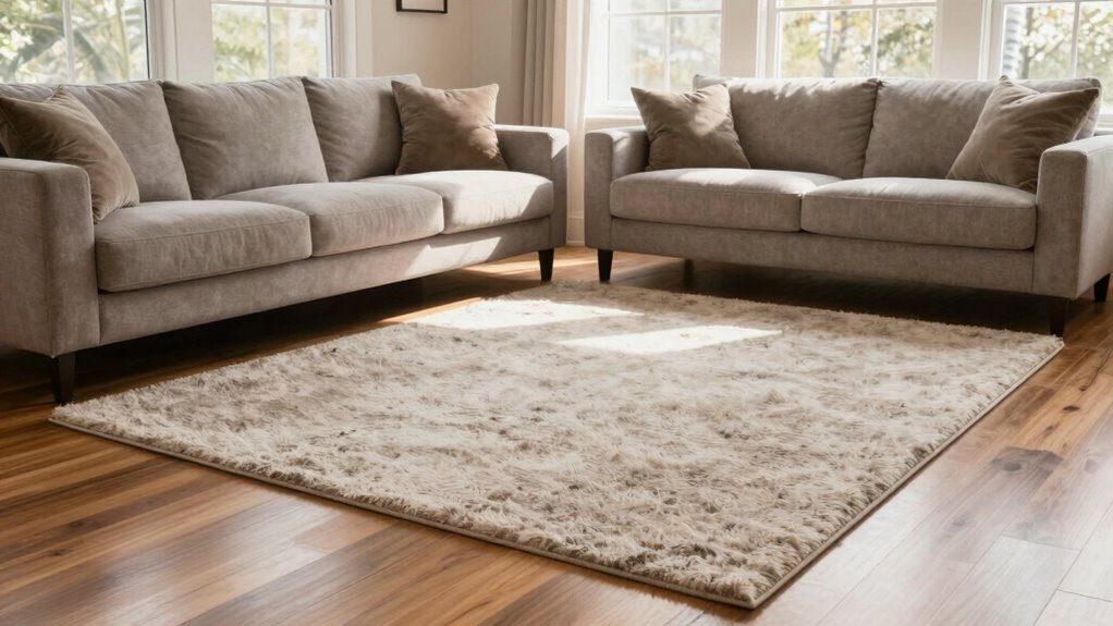 optimal rug size placement