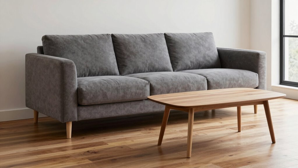 optimal sofa coffee table distance
