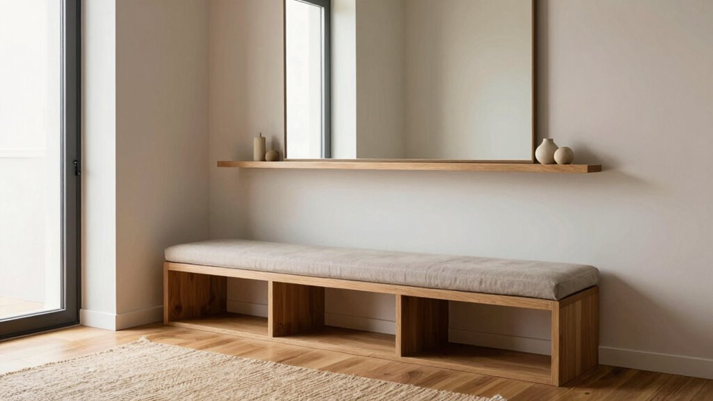 orderly peaceful entryway storage