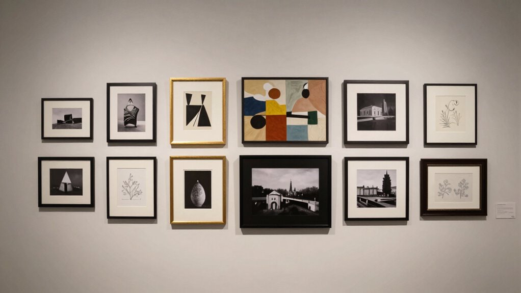 organized gallery wall ideas