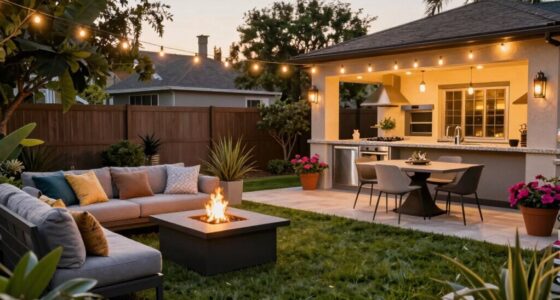 outdoor entertaining zones