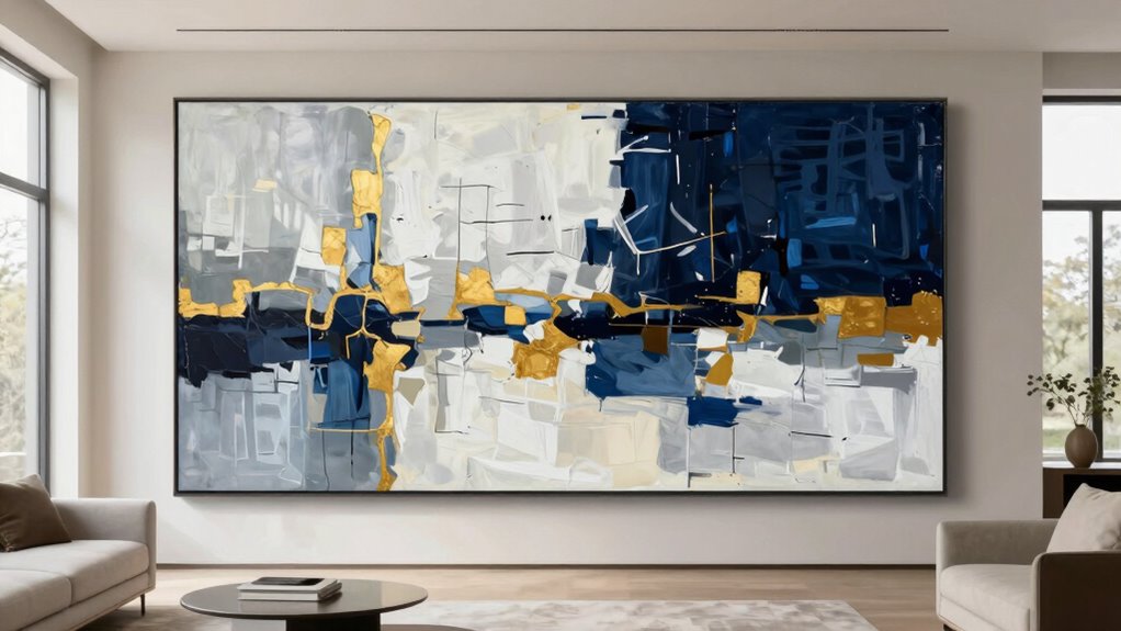 oversized art creates harmony