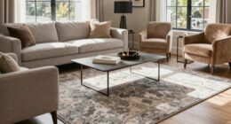 rug layout for living room