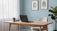 serene functional workspace design