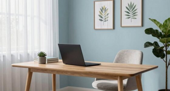 serene functional workspace design